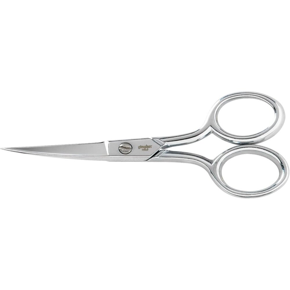 4" Curved Embroidery Scissors, Premium Forged Steel Shears, Sharp Knife Edge Sew